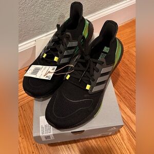ADIDAS Men’s Ultraboost 22 “Black Beam Green”